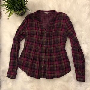 Converse Button down Plaid Shirt size M